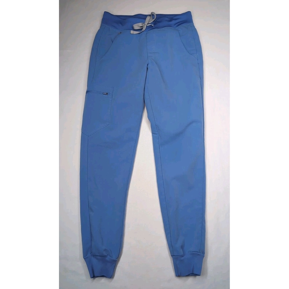 Figs Women's XS Zamora Jogger Light Blue PO 1667 Style W18SW2005 Scrubs Pants